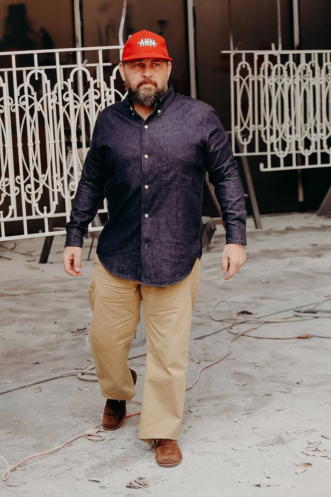 6oz Denim Button Down Shirt 502555