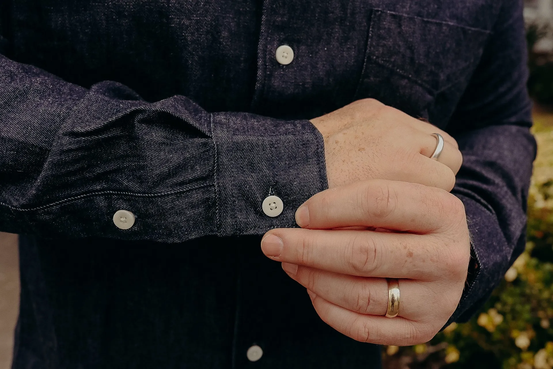 6oz Denim Button Down Shirt 502555