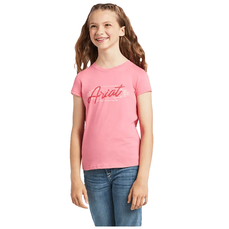 Ariat Girl's Real Border Graphic Confetti T-Shirt