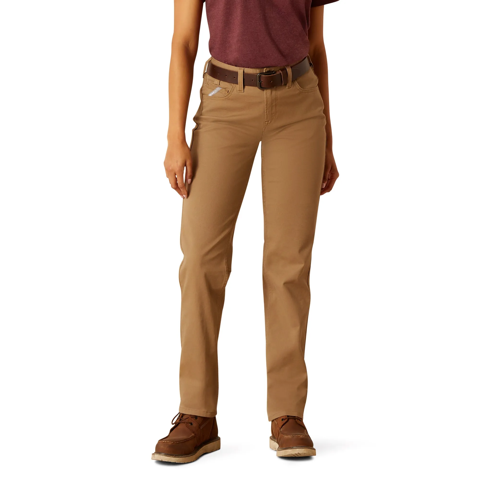Ariat Ladies Rebar Made Tough™ Straight Leg Khaki Work Pants 10050622