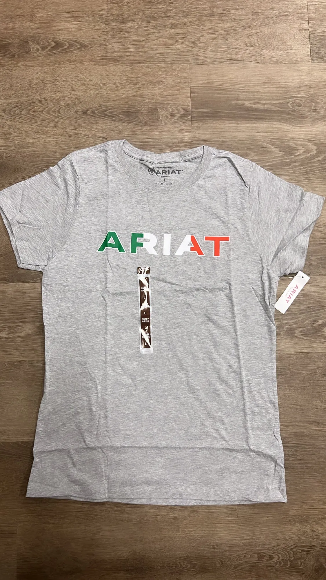Ariat Womens Viva Mexico T-Shirt - (Heather Grey/Gris Claro)