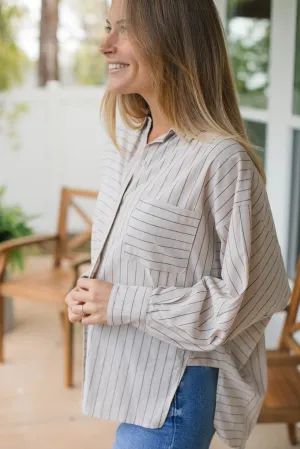 Bradford Button Down - Beige