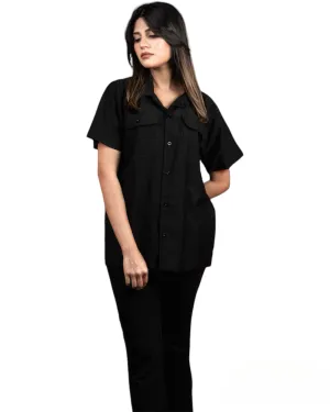 BV - HER Black Button Down Shirt