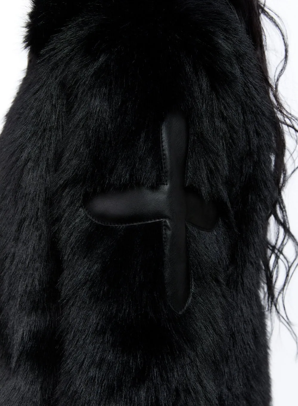 Chic Zip-Up Faux Fur Jacket CD416