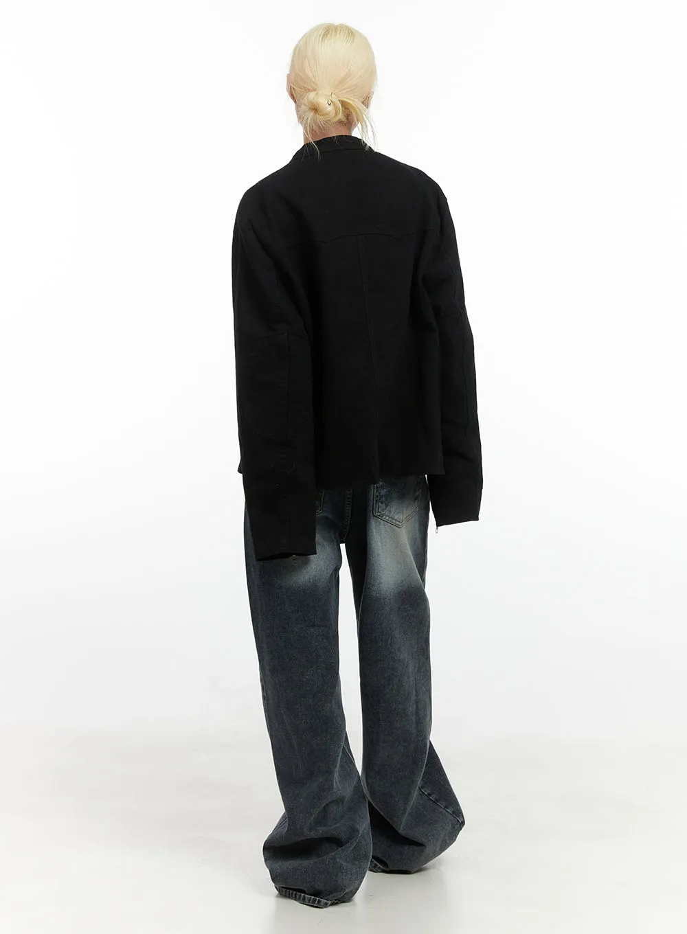 Classic Zip-Up Cotton Jacket CS426