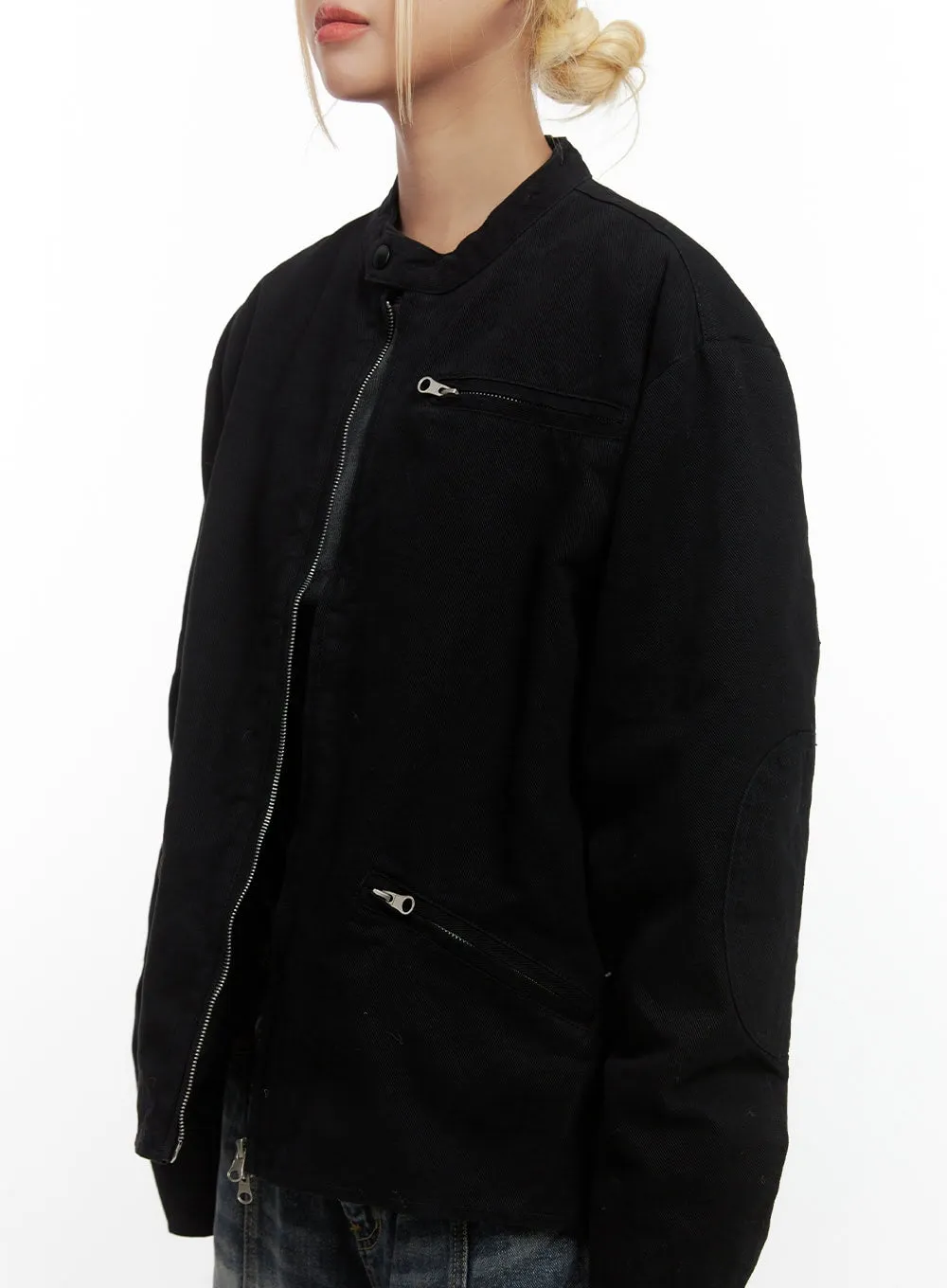 Classic Zip-Up Cotton Jacket CS426