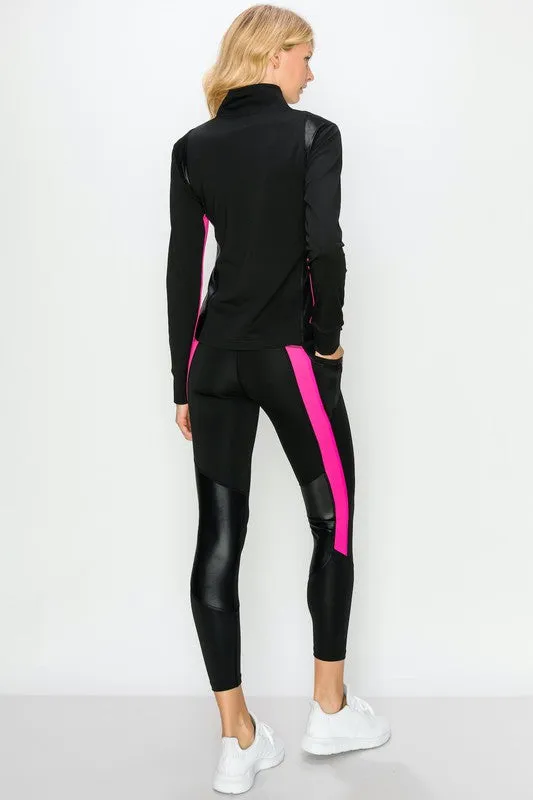Color Block Active Zip-Up Jacket