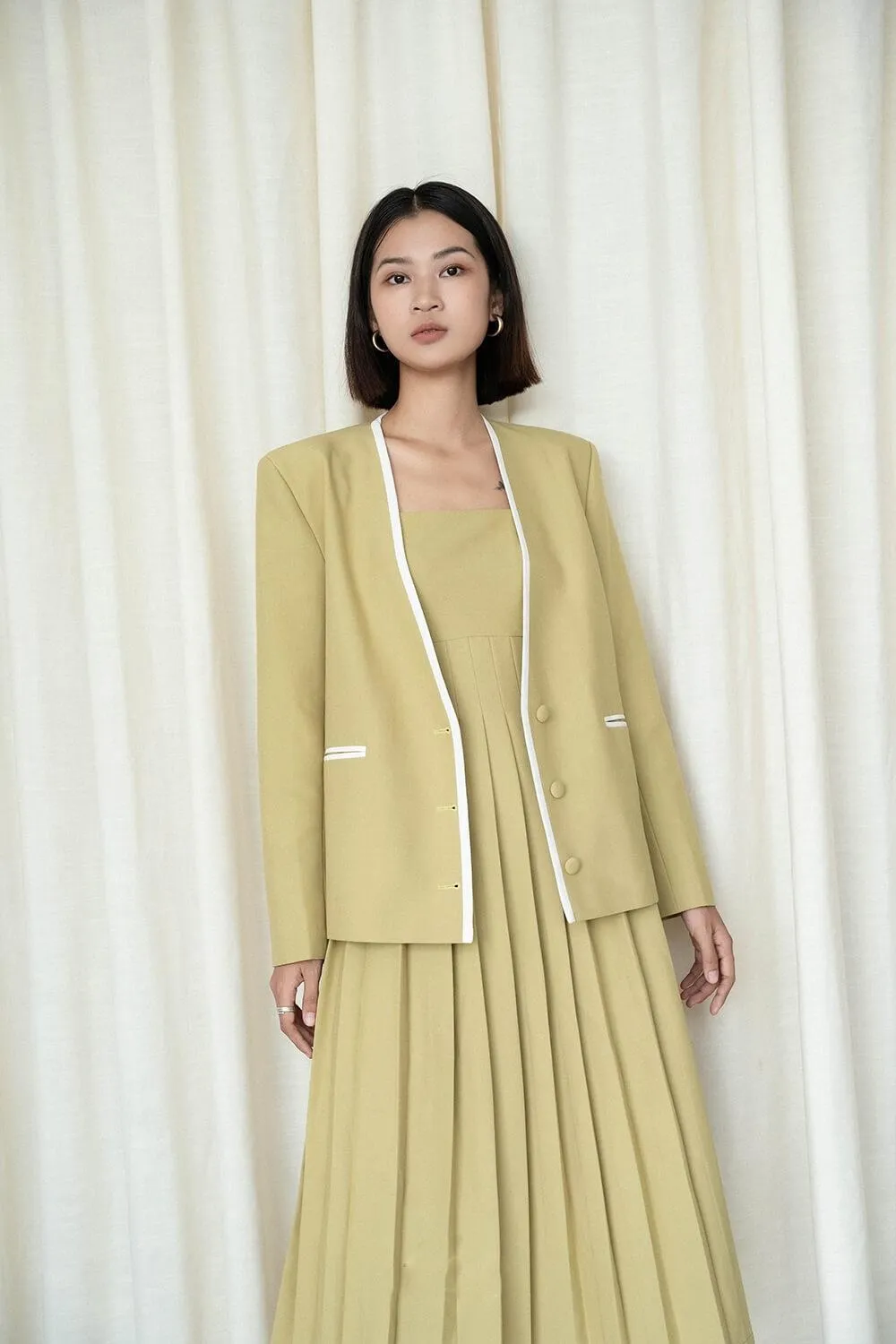 Croggie Collarless Blazer
