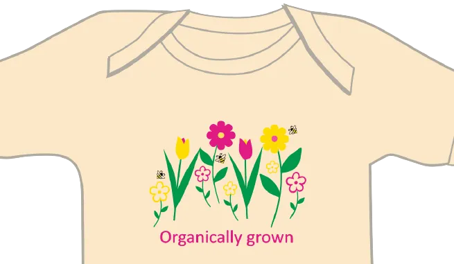Flowers - Organically Grown Organic Short Sleeve Romper