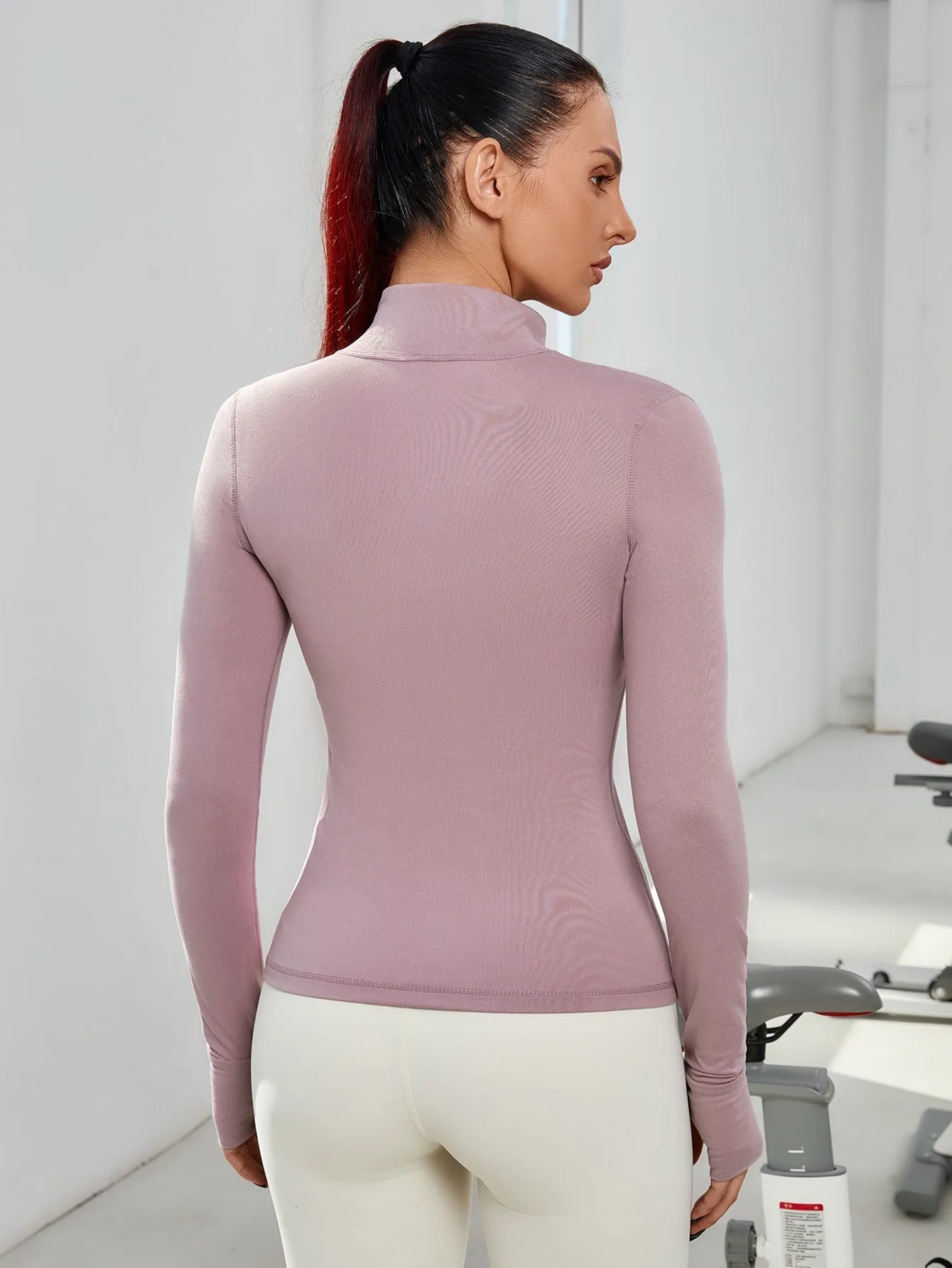 High Stretch Zip Up Warming Softness Active Jacket