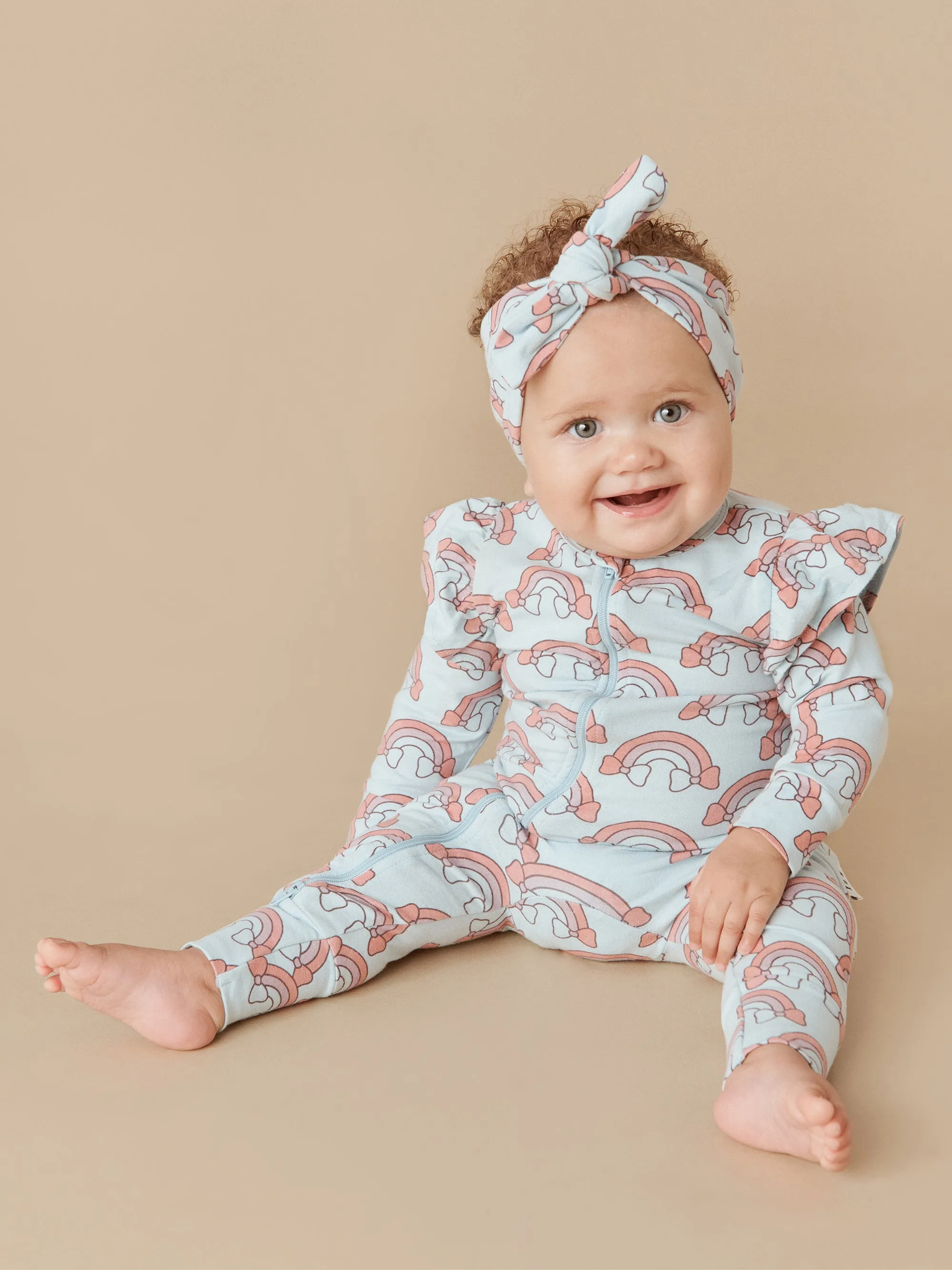 Huxbaby Rainbow Zip Romper