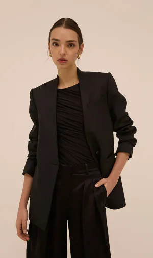 Jeel Boxy Blazer in Black