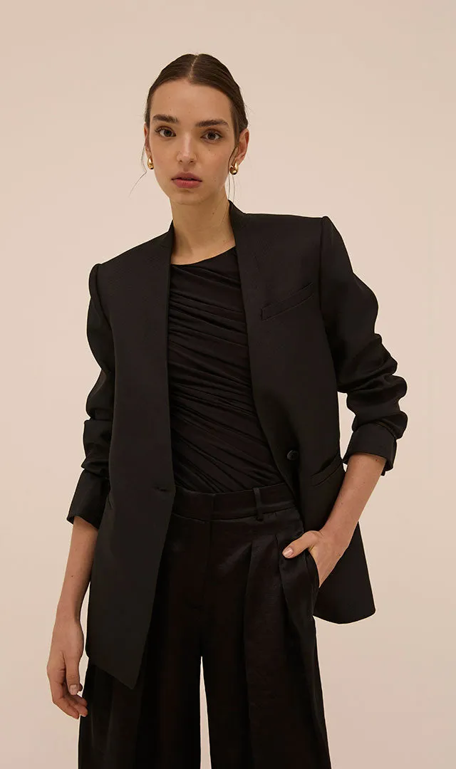 Jeel Boxy Blazer in Black