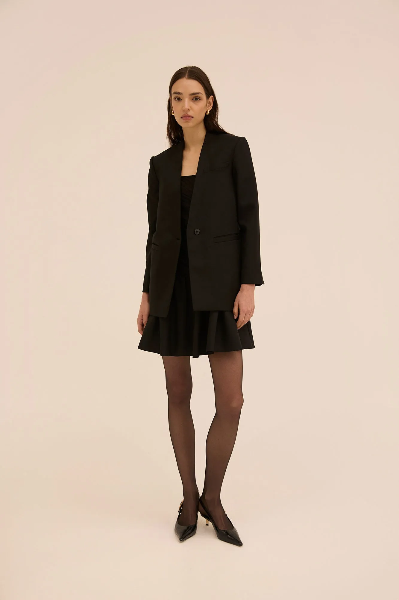 Jeel Boxy Blazer in Black