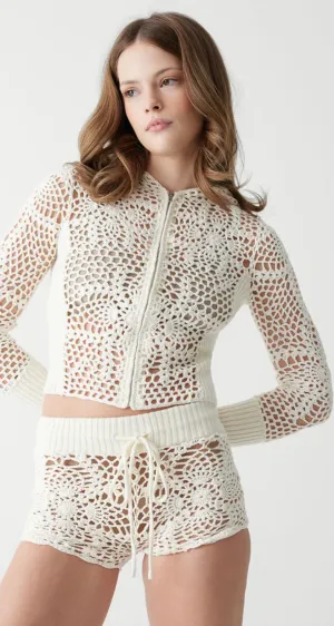 LYLA CROCHET HOODIE
