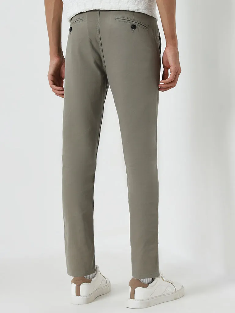 Nuon Sage Skinny-Fit Mid-Rise Rocker Cotton Blend Chinos