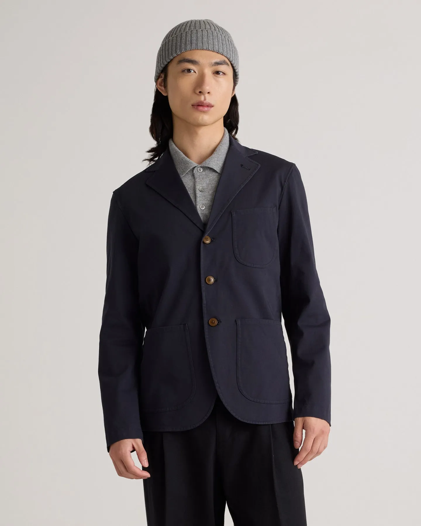 Organic Cotton Stretch Blazer