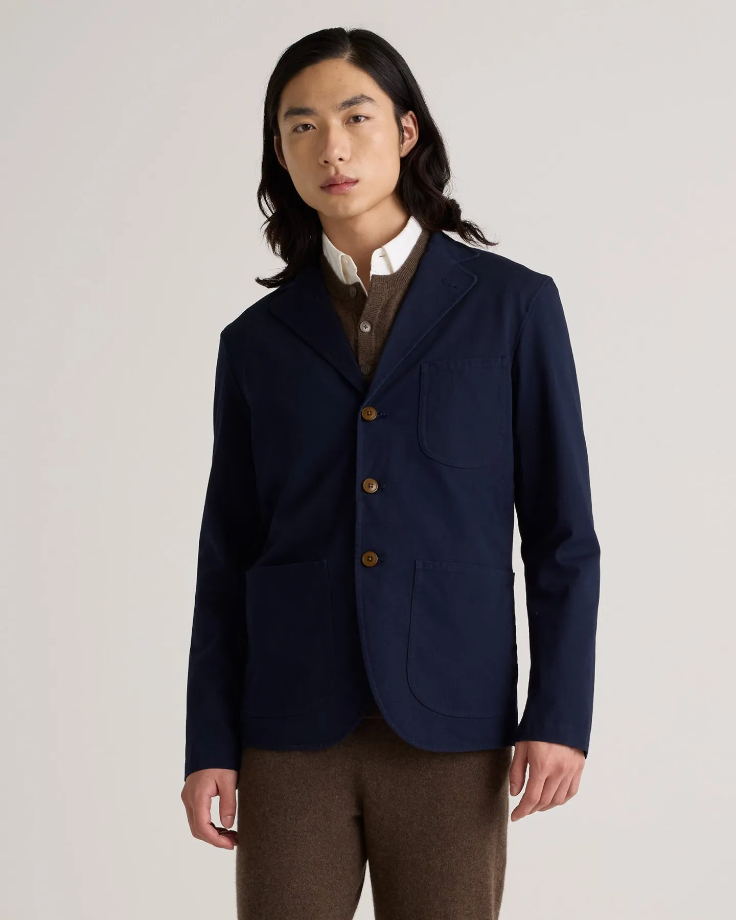 Organic Cotton Stretch Blazer