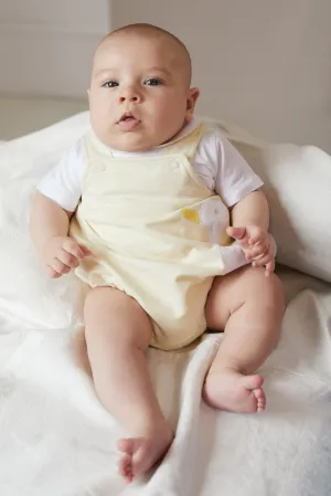 "River" Lemon Duck Dungaree Romper Set