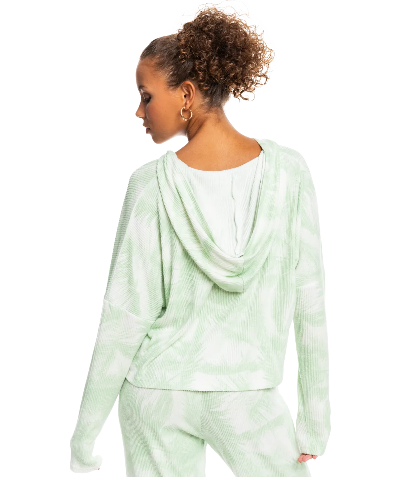 Roxy Endless Daze Hooded L/S Shirt-Sprucetone