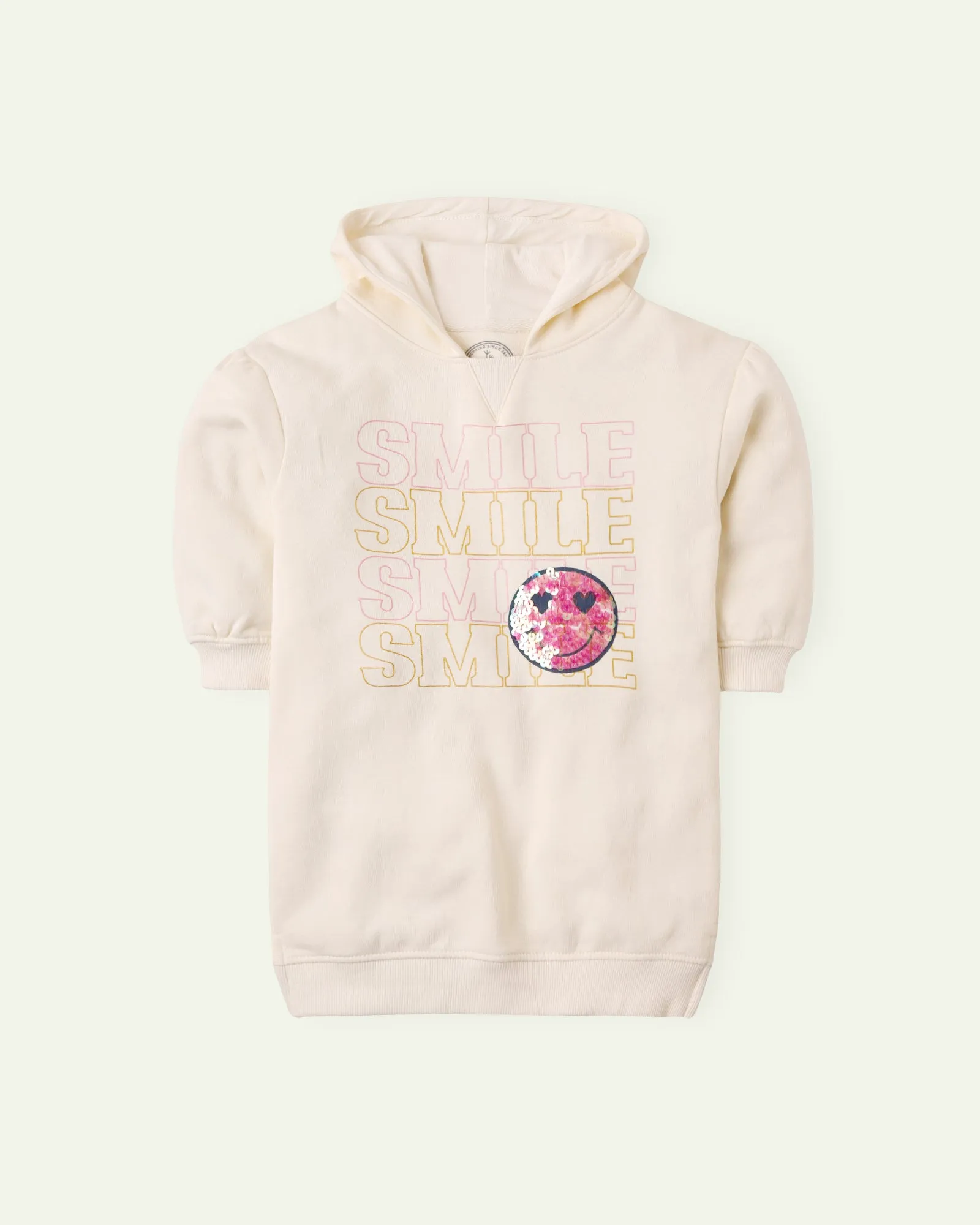 Smile Hoodie Sweat Dress