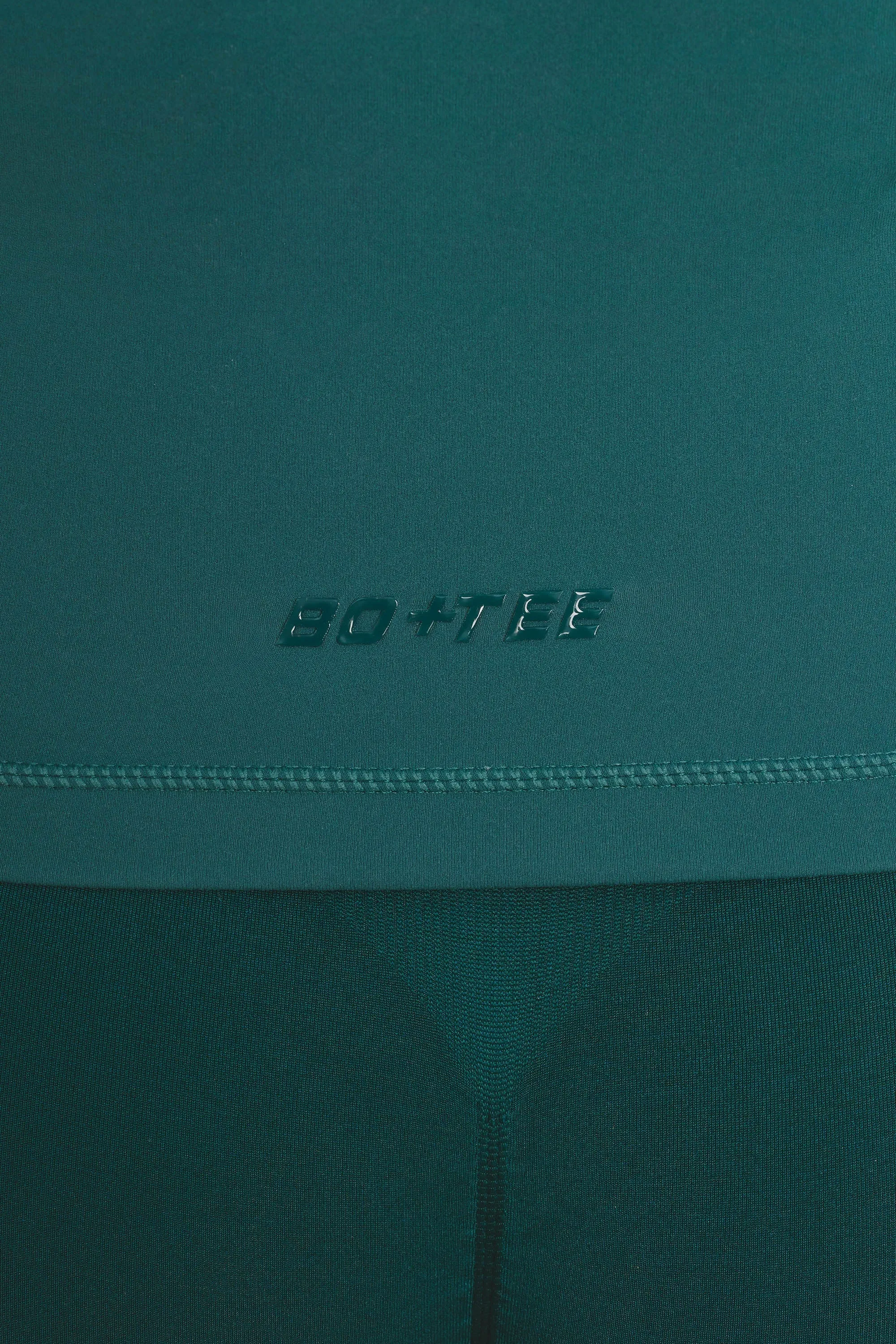 Soft Active Hooded Zip Up Jacket in Jade Green