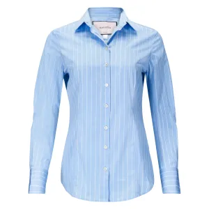 Striped Button Down - Light Blue