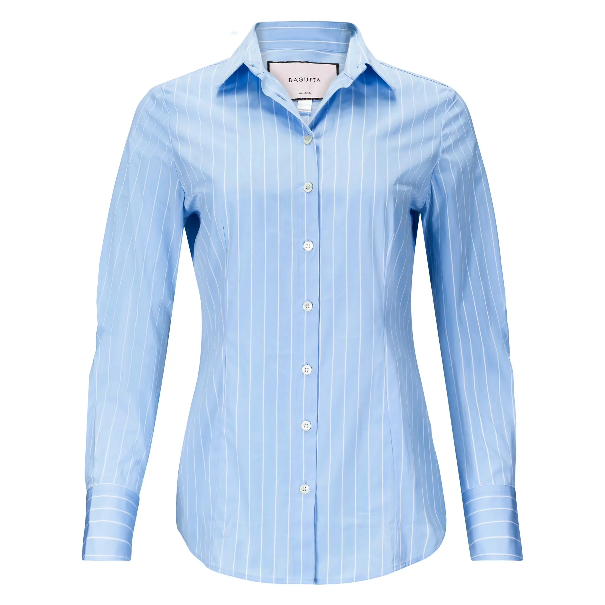 Striped Button Down - Light Blue