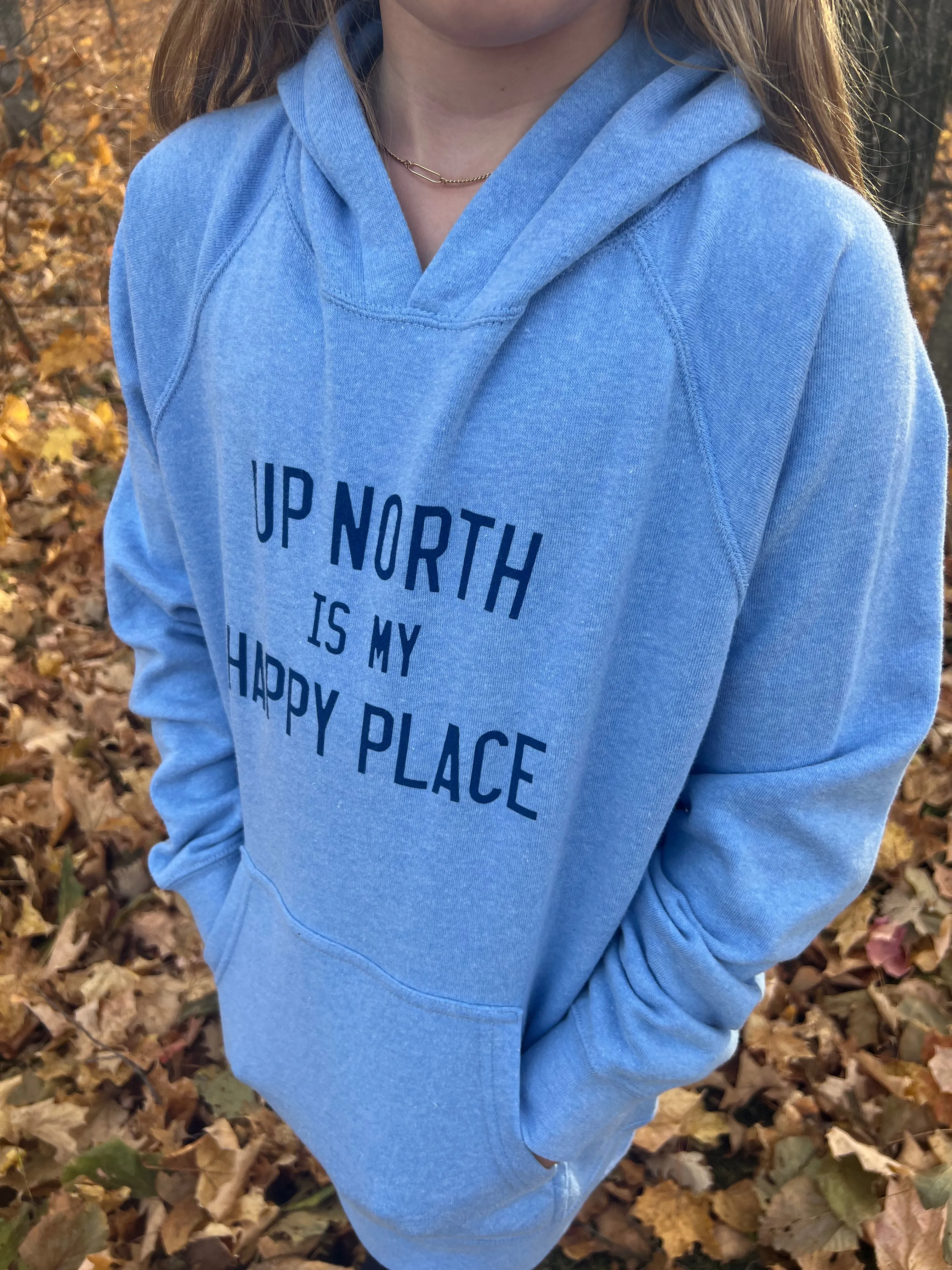 Up North Is My Happy Place Youth Hoodie