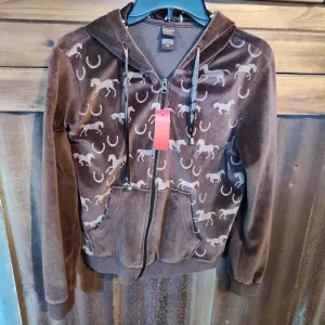 Zip up velvet texture